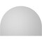 Ekena Millwork Round Top Surface Mount PVC Gable Vent w/ 2"W x 2"P Brickmould Sill Frame, 42"W x 30"H GVPRT42X3003SN - alternate 2